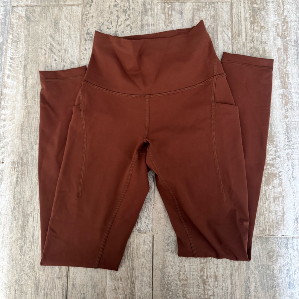 NWOT Lululemon WunderUnder Brown Leggings - Picture 3 of 5